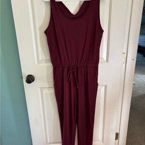 Chic Sleeveless Maroon Jumpsuit